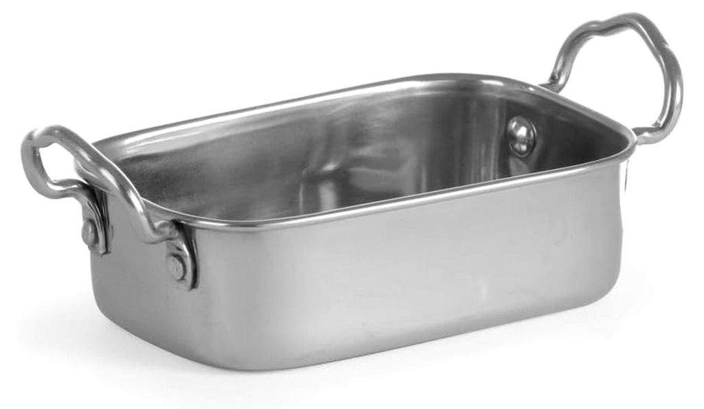 Mini-Bräter mit Griffen, zum Servieren von Snacks und Speisen wie Salaten, Servierplatte, Tischpräsentation, Tablett, Snack-Pfanne, 196x94x(H)70m...