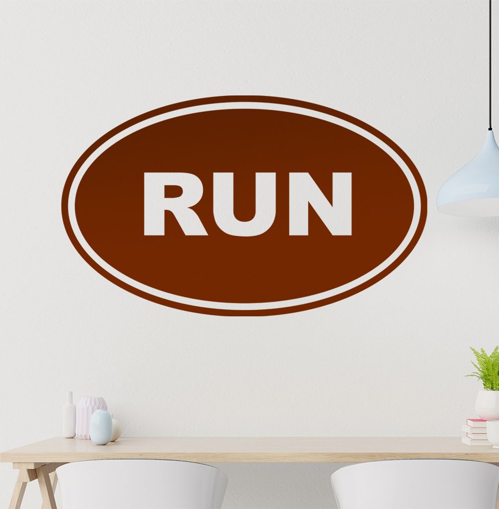 Kiwistar Run Wandtattoo in 6 Größen - Wandaufkleber Wall Sticker - Dekoration, Küche, Wohnzimmer, Schlafzimmer, Badezimmer