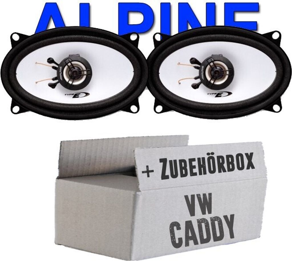 Lautsprecher - Alpine SXE-4625S - 4x6 Koax-System für VW Caddy 1 - justSOUND