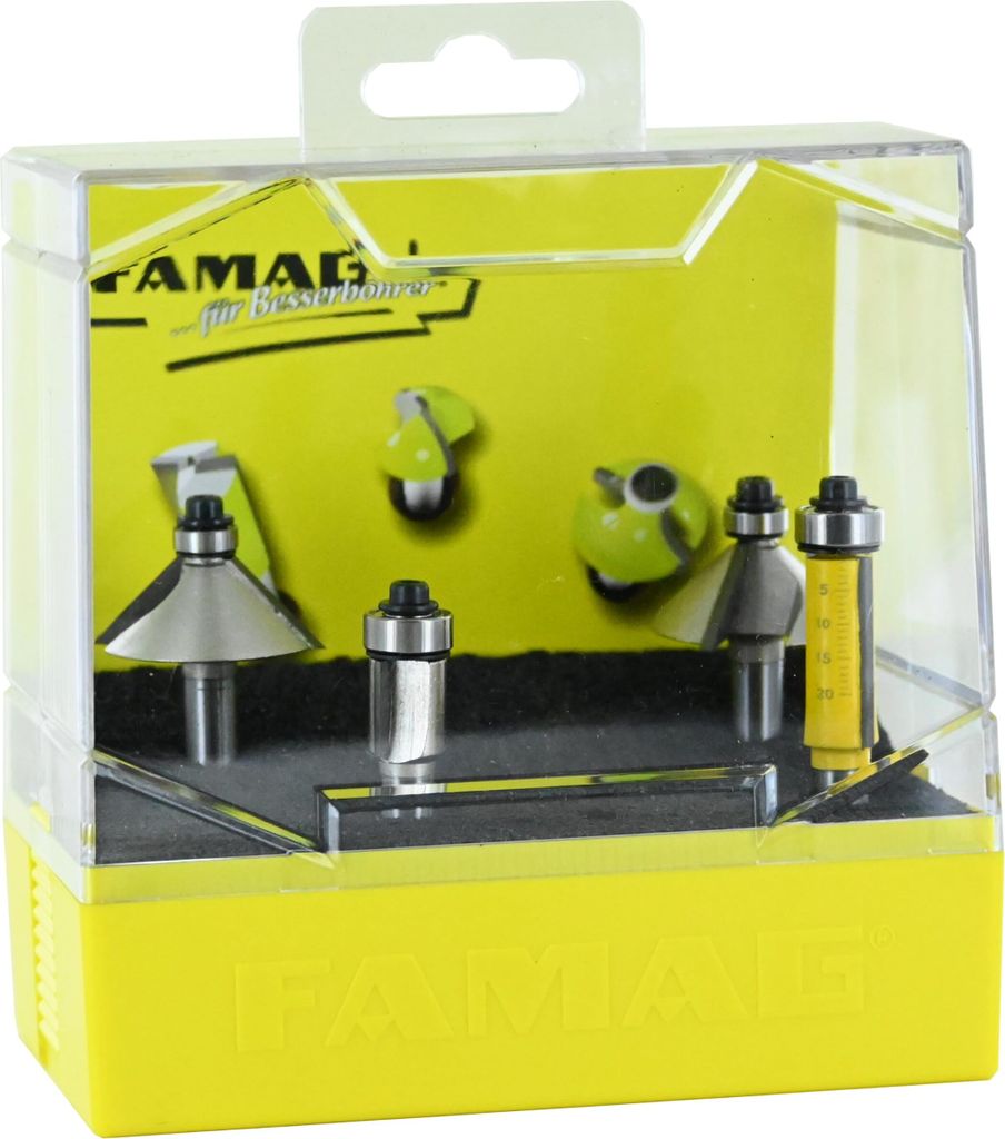 Famag Bündig- & Kantenfräser-Satz, 4-teilig - 3101.940