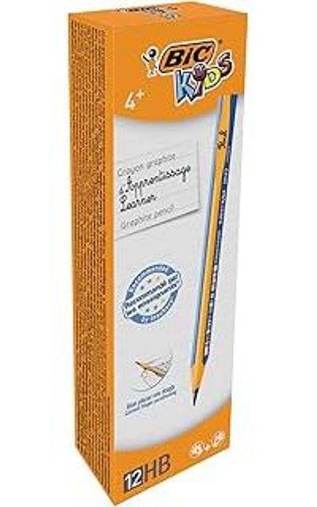 BIC Kids 100263 Bleistifte für Einsteiger, 12 Stück, Blau