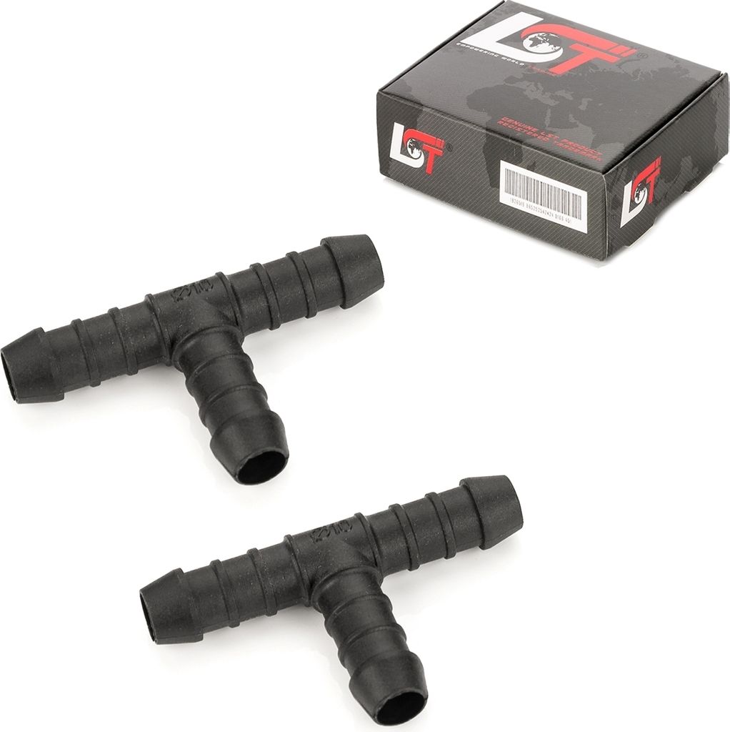 2x Schlauchverbinder Polyamid T-Stück Benzin ölbeständig 10 mm für KIA HYUNDAI