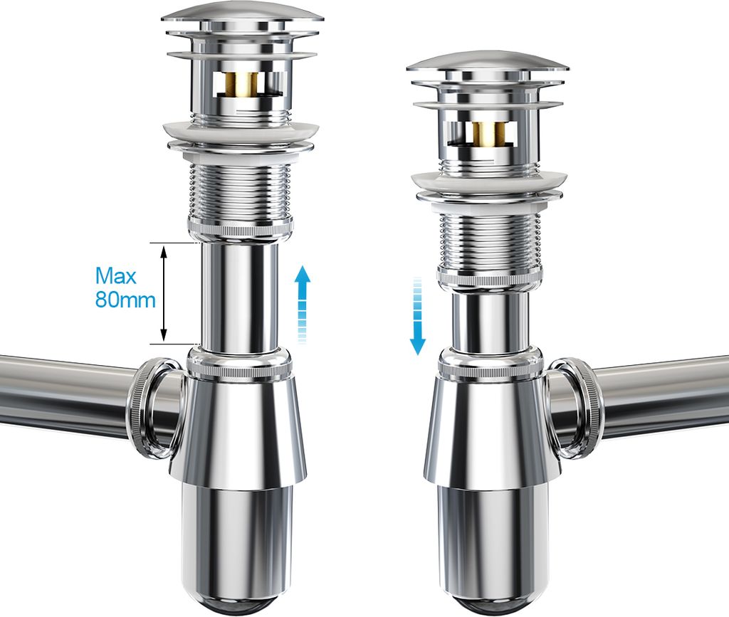 Heilmetz Universal Siphon Waschbecken und Ablaufventil Produktbild 9