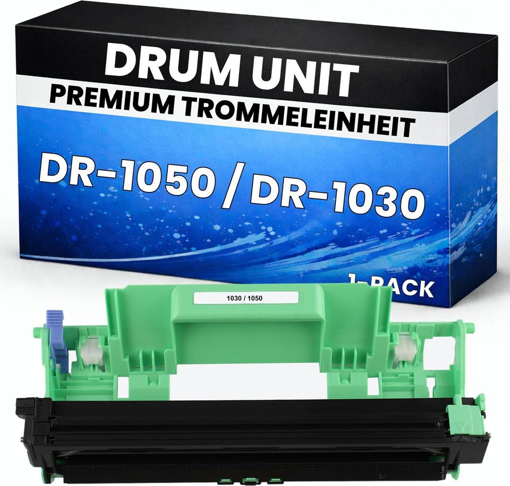 2 x Trommel DR-1050 / DR-1030 für Brother kompatibel Drum DR1050 DR1030 Premium DCP-1510/1512/1610W/1612W HL-1110/1112/1210W/1212W MFC-1810 M115FW...