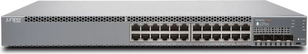 JUNIPER NETWORKS EX3400 24-port 10/100/1000BaseT PoE+