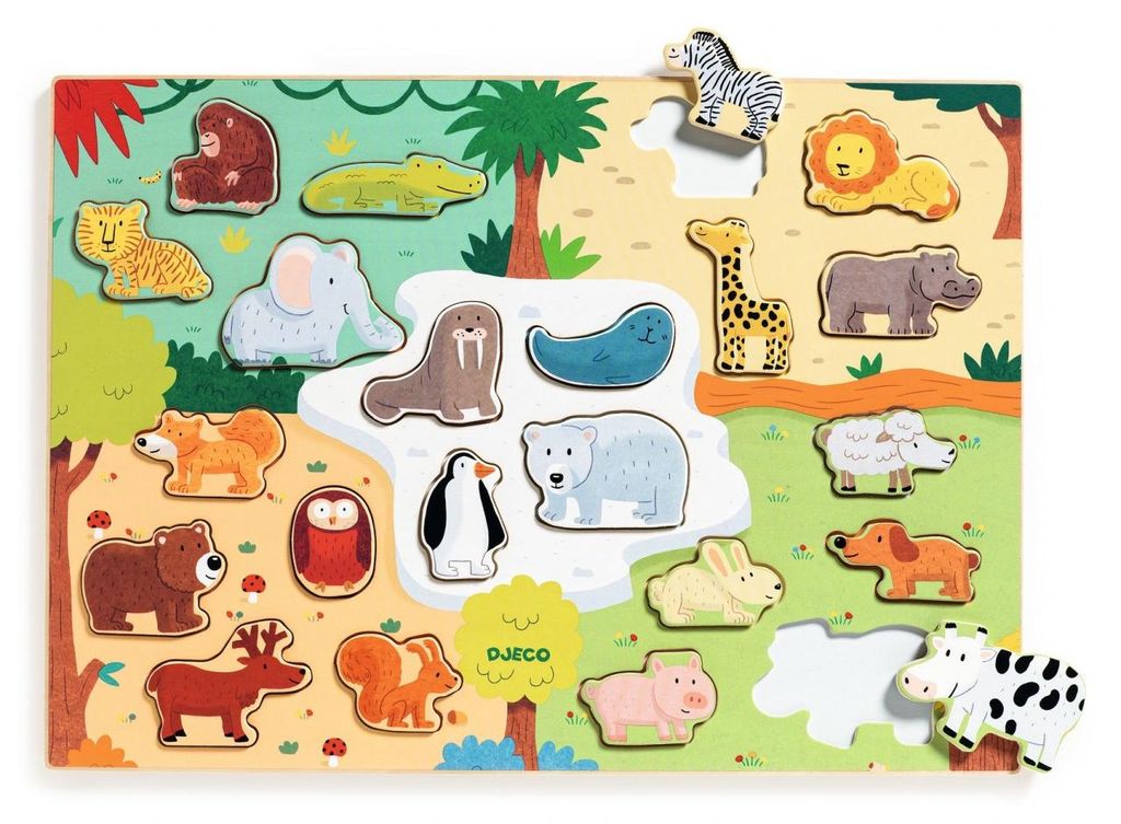 Djeco-Holzpuzzle: Animo