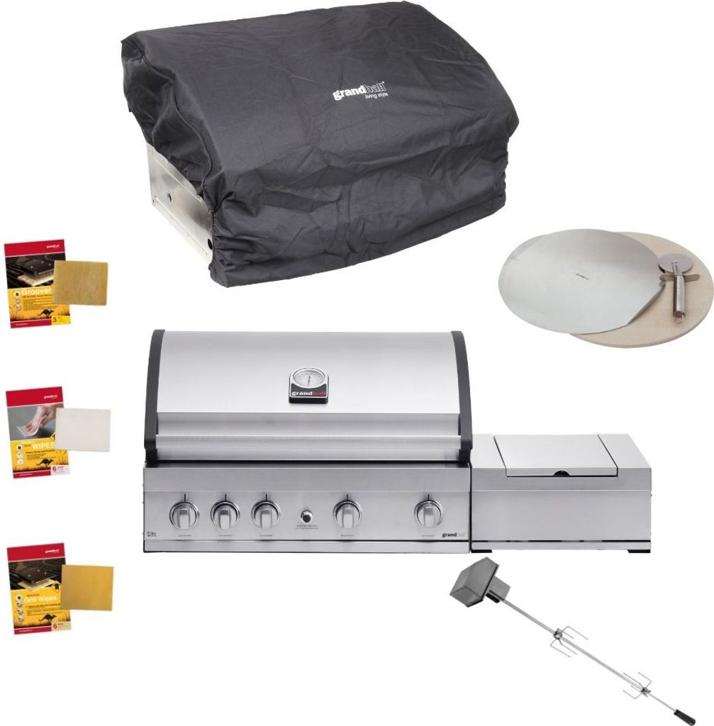 Gasgrill Grandhall ELITE G4 Einbau Grillpaket 23 kW Grill Gas Sear Burner