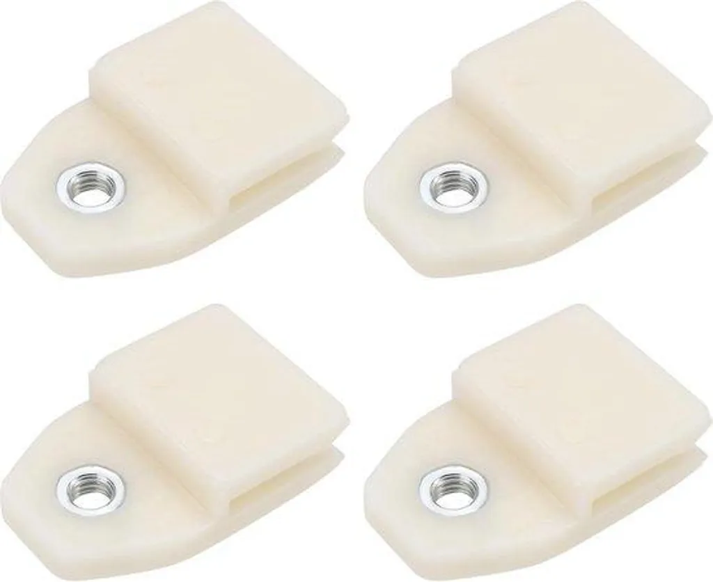 Canal en verre blanc avec joint en losange automatique plastique x4
