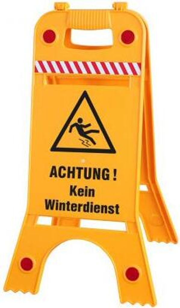 Warnaufsteller - Kein Winterdienst - 308541/1 - Warnschild Aufsteller