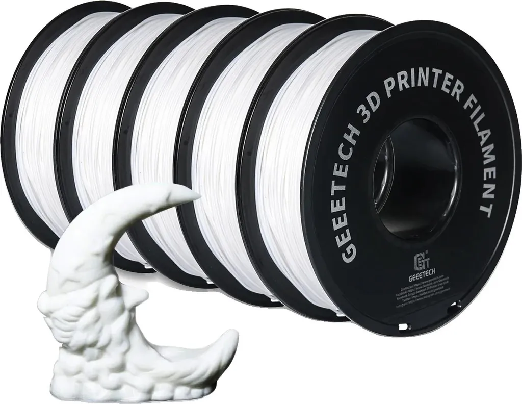Filament PLA Blanc Biodégradable Haute Qualité pour Imprimante 3D FDM