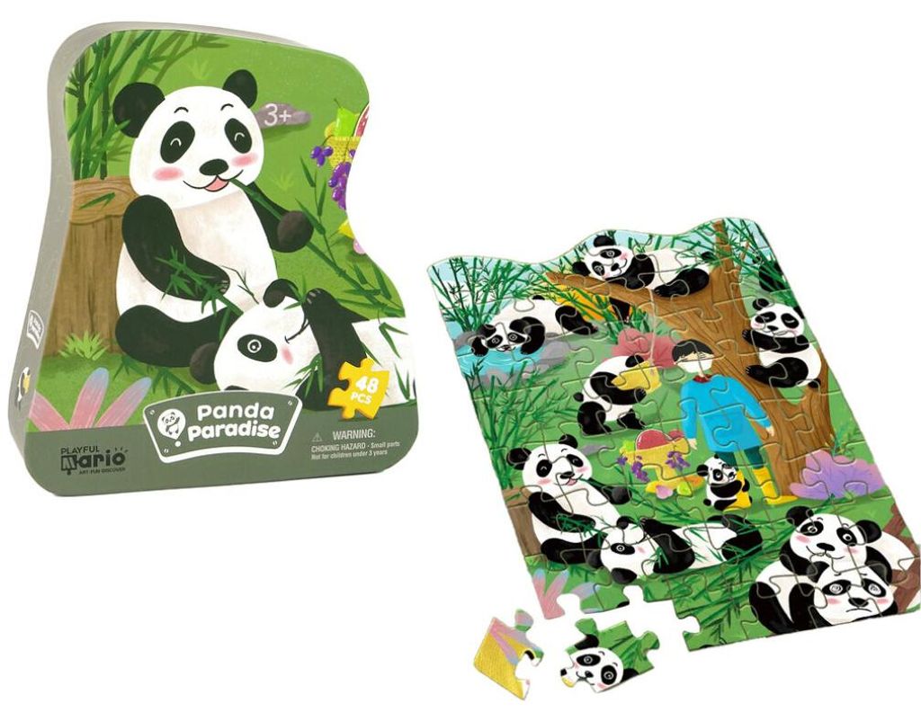 Lean Toys Puzzle Panda Bamboo Forest 48 Teile