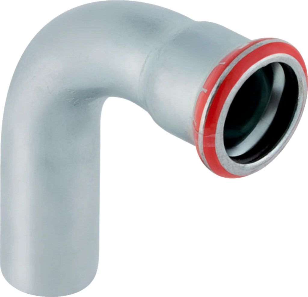 Geberit GE Mapress C-Stahl, Bogen 90°, d22mm, Einschubende, verzinkt, 1 Stk.
