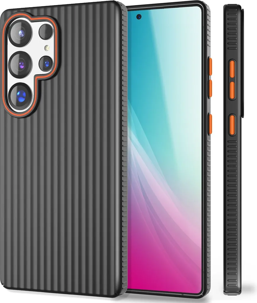 Cover Samsung S25 Ultra NALIA Nova Rigida - Protezione Sottile Nera