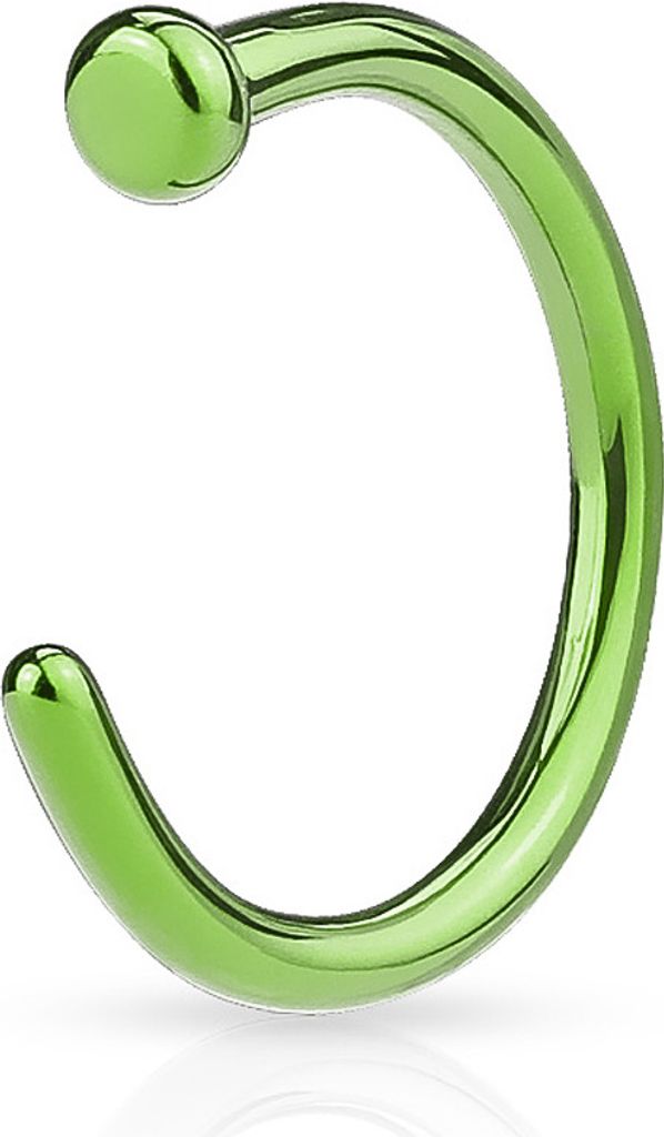 Nasenring Nasenpiercing Piercing Hufeisen Ring Nose Hoop 8 mm