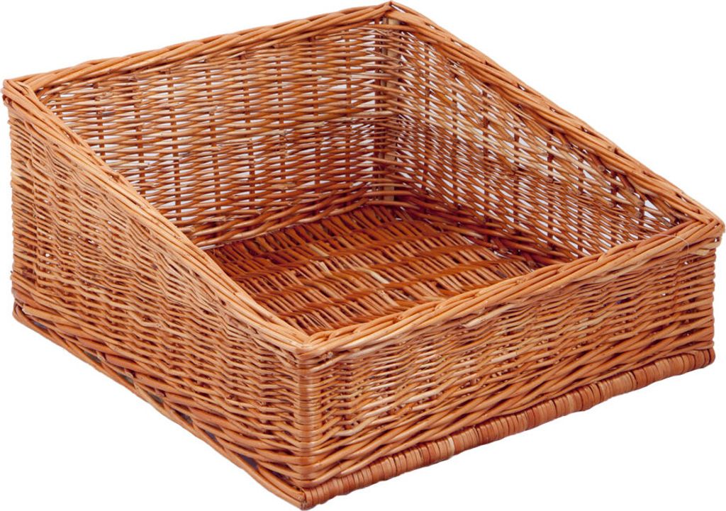 Regalkorb, naturbraun, Thekenkorb, Weidenkorb, 50x50x Hv15 Produktbild 