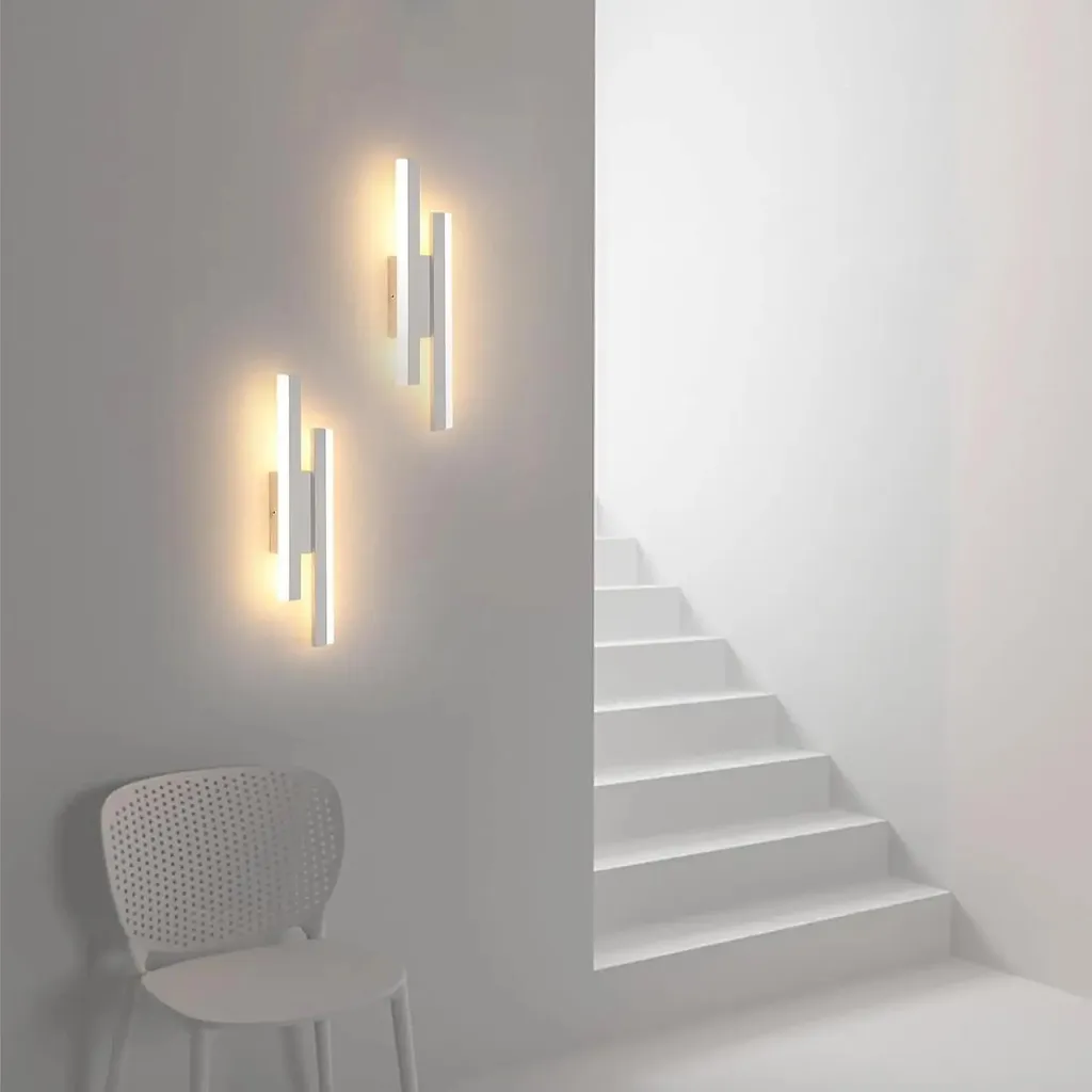 Lampe murale LED design long en aluminium avec 3 modes d'éclairage - 9