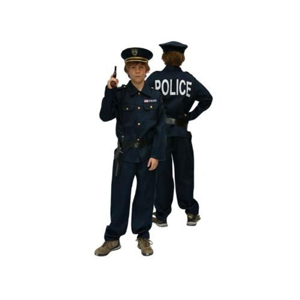 Politie Jongen "Police" Blauw Kostuum 104