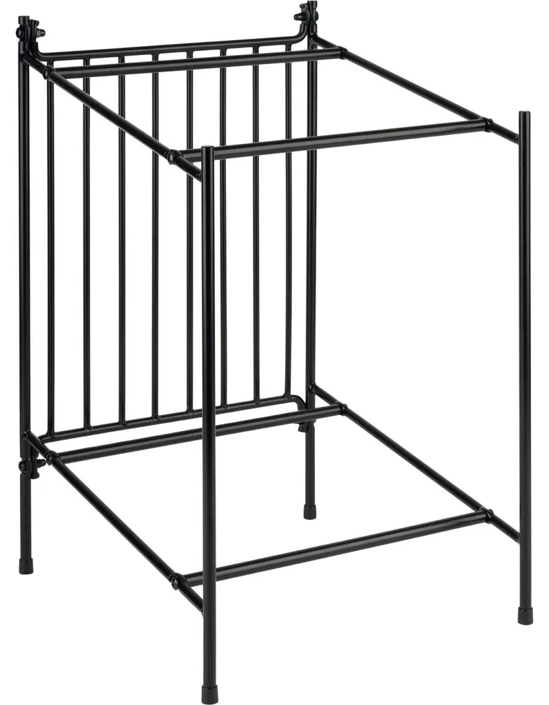 Support de buffet noir 480 mm en métal APS - Design sobre et robuste