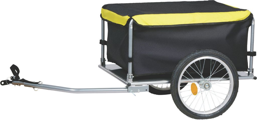 Dunlop Fahrradanhänger – Fahrradanhänger Lastenanhänger – Anhänger Fahrrad Transport für Sachen – Fahrradanhänger mit Reflektoren und v...