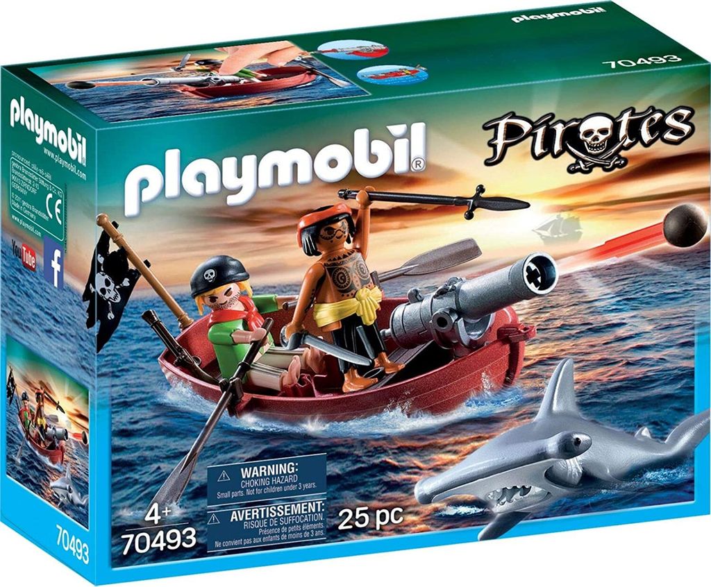 PLAYMOBIL 70493 - Piratenboot mit Kanone Produktbild 