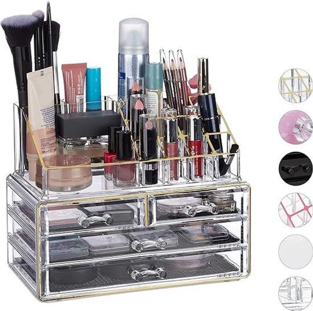 Fini le désordre avec ce rangement pour produits cosmétiques grand format