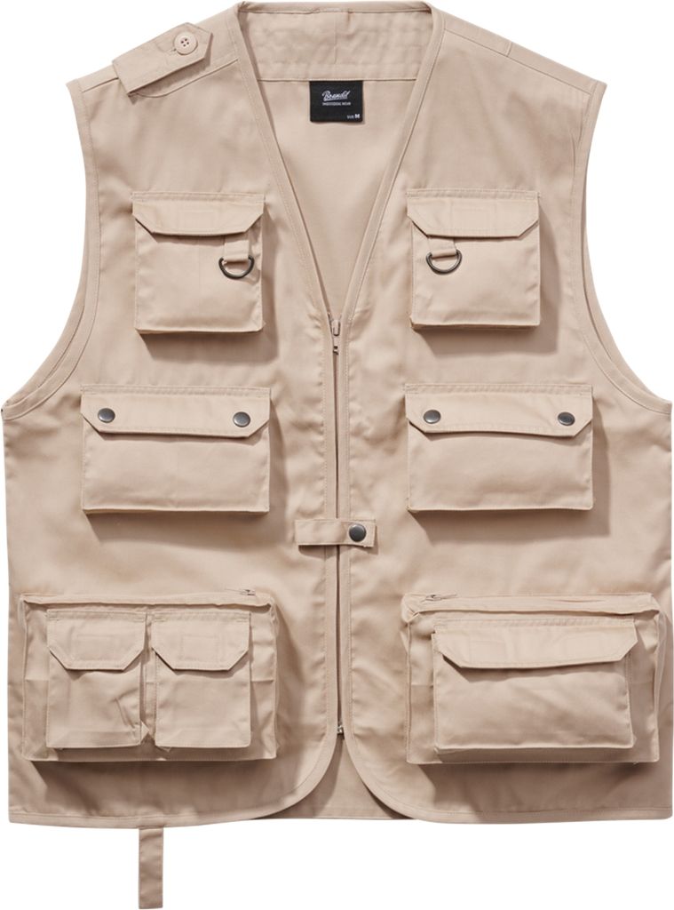Brandit Hunting Weste Farbe: Beige, Grösse: 4XL Produktbild 