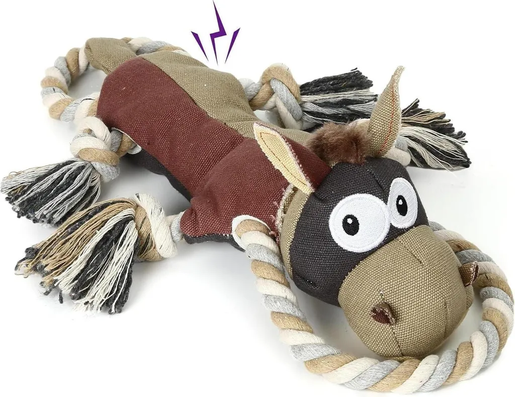 Jouet en Peluche pour Chien Robuste Idéal pour Rapporter et Déchirer