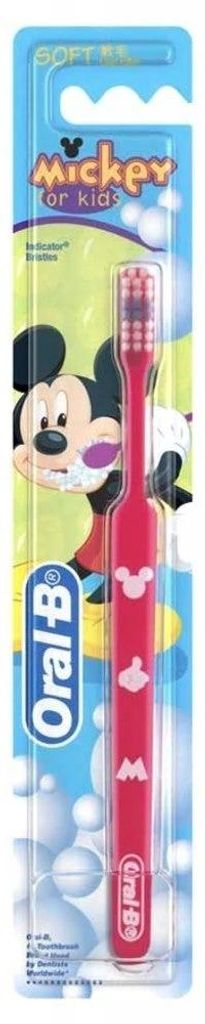 Oral-B Kids Mickey Handzahnbürste 2–4 Jahre weich für Kinder