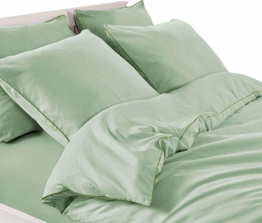 Súprava posteľnej bielizne – 155 x 200 cm – pistáciová – Obrázok produktu 