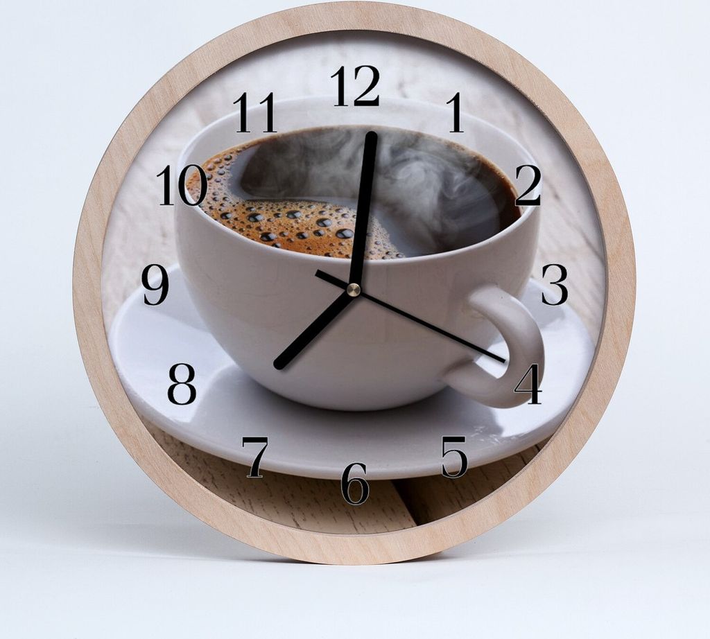Holzuhr 30fi cm wanduhr - Kaffee Küche