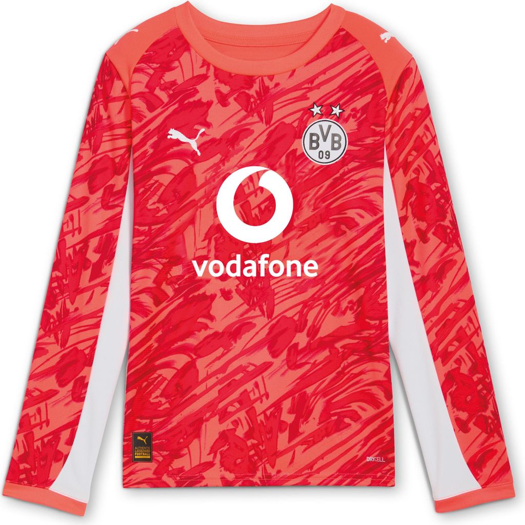 Puma BVB GK Jersey Replica LS JR wi GLOWING RED-SILVER MIST 164