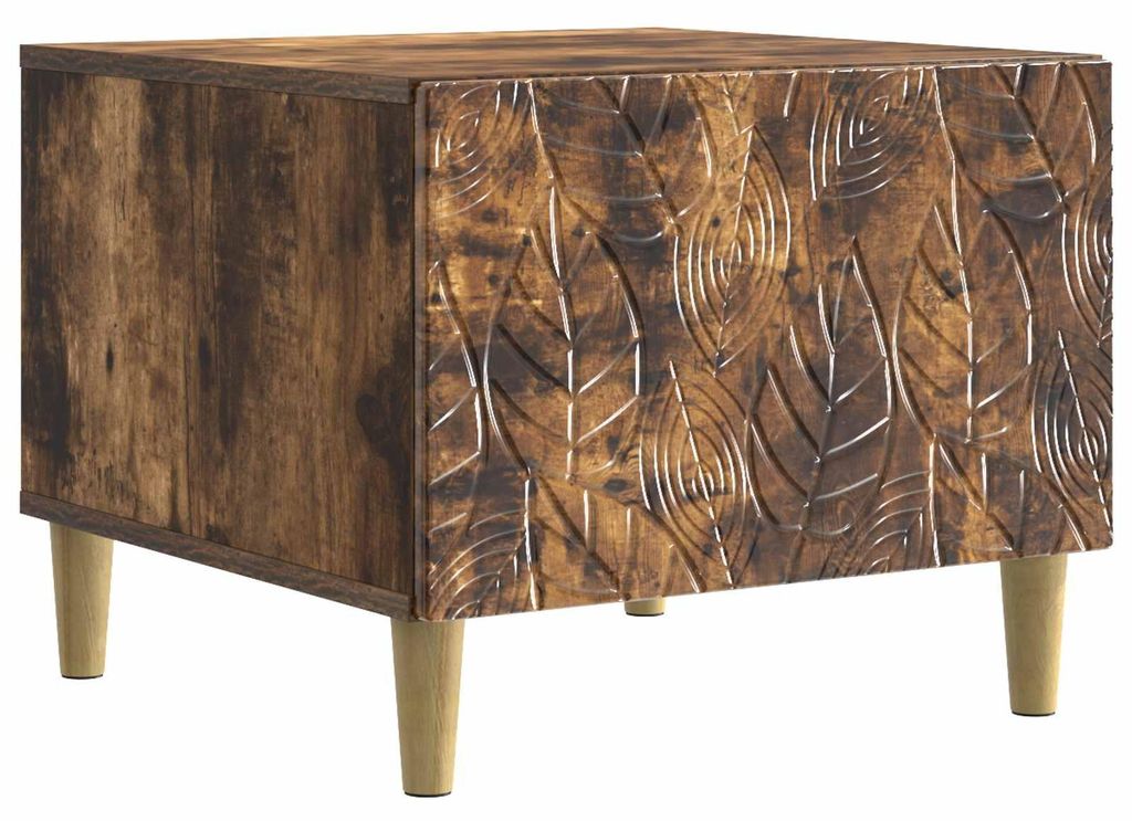 vidaXL Couchtisch Geräucherte Eiche 50 x 49 x 40 cm Holzwerkstoff