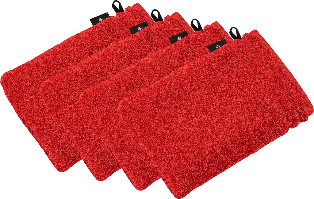 4er Pack Waschhandschuh Calypso feeling von der Marke Vossen 22 x 16 cm