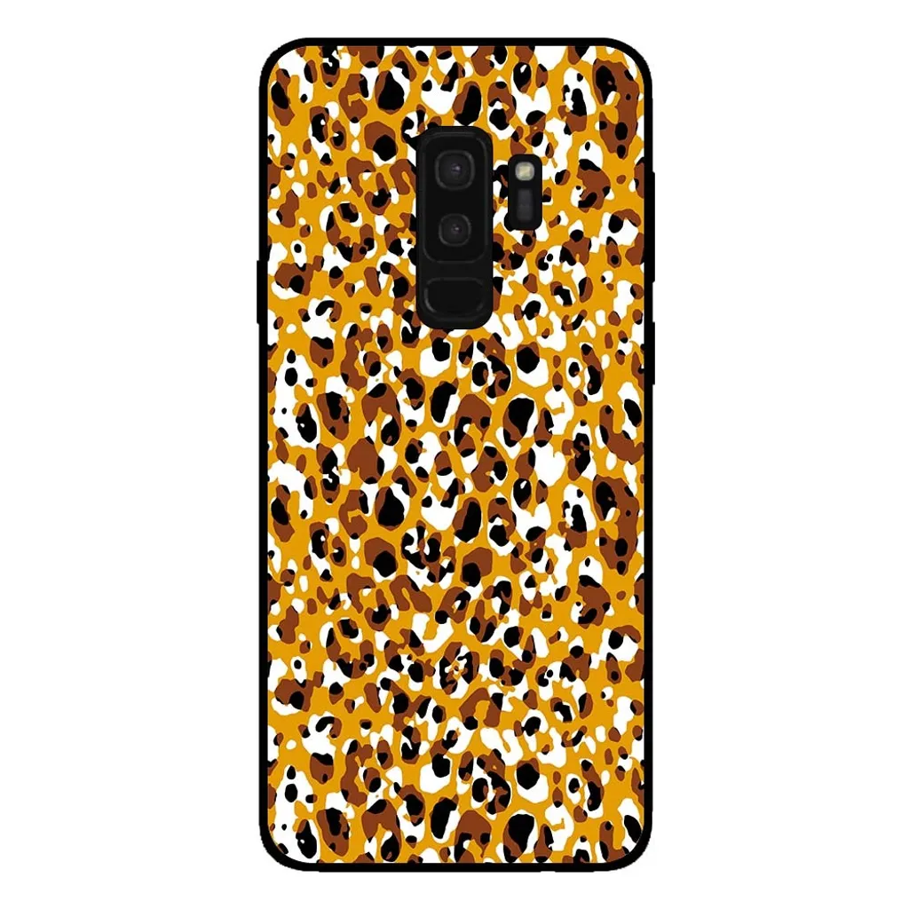 Cover Samsung S9 Plus Stampa Pantera Bradipo TPU - Smartphonica Marrone