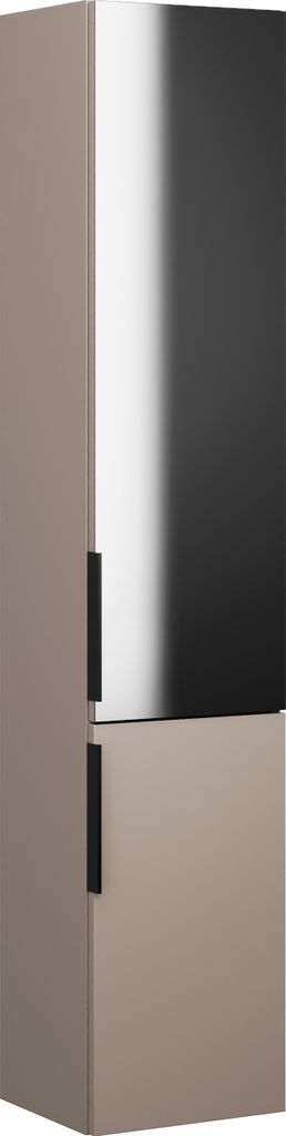 burgbad Eqio Hochschrank 2-türig, Türanschlag rechts, eine Tür außen verspiegelt, 1760x350x320mm, HSKW035RF6583G0252