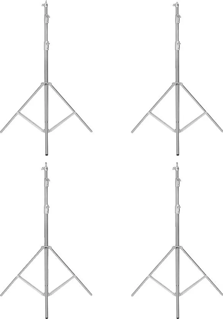 Trépied d'éclairage robuste en inox fini les supports qui tremblent