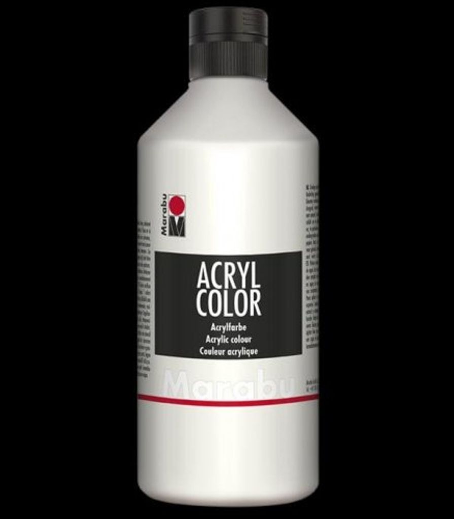 Marabu 12010075070, 500 ml, Biela, Fľaša, Vodeodolný Obrázok produktu 