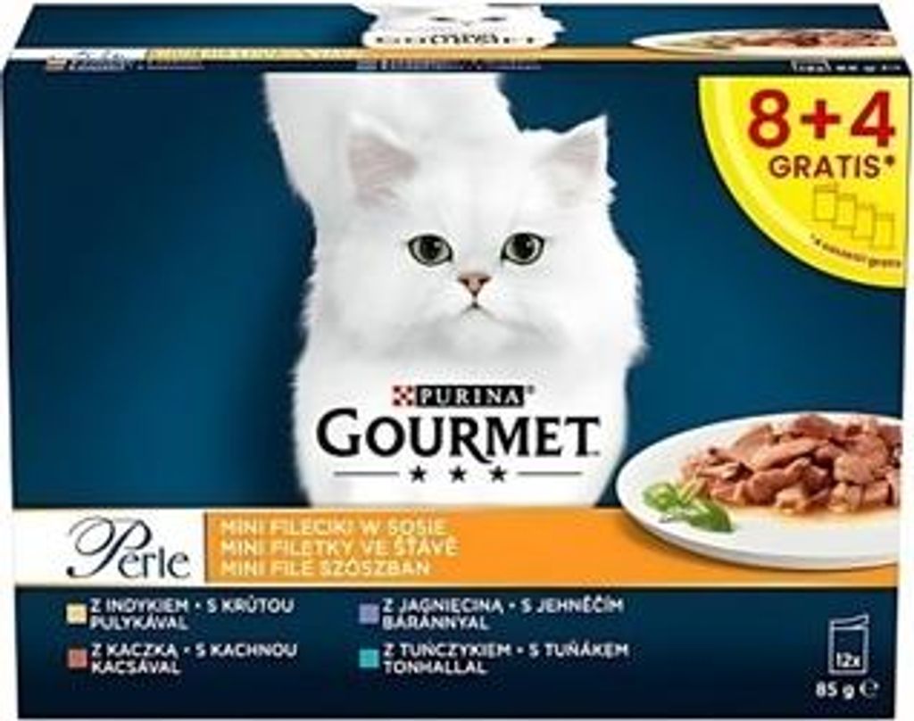 Gourmet Perle Mix Geschmacksrichtungen für Katzen 12 x 85 g