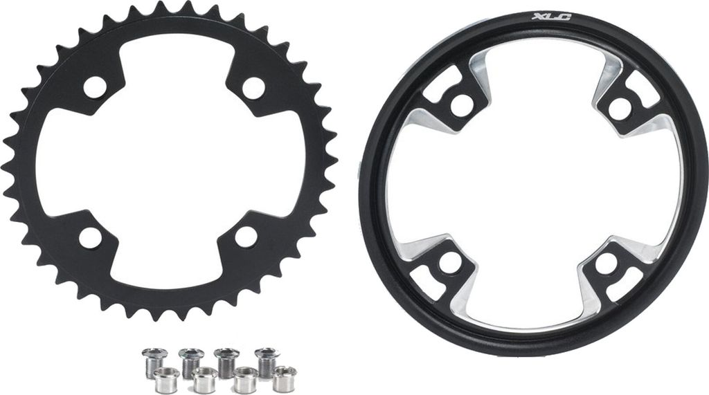 XLC CR-E02 Kettenblatt für Bosch Systeme, 48 Zähne, inkl. Cover, schwarz