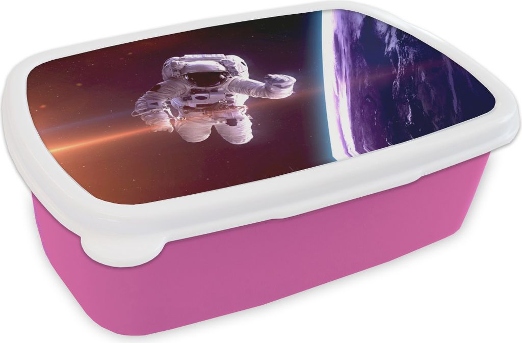 KitchenYeah Lunchbox Brotzeit Brotdose 17x11 cm Weltraum - NASA - Erde - Jungen - Kinder - Kinder Kinder Brotzeitdose - Lunchpaket - Brotkasten ...