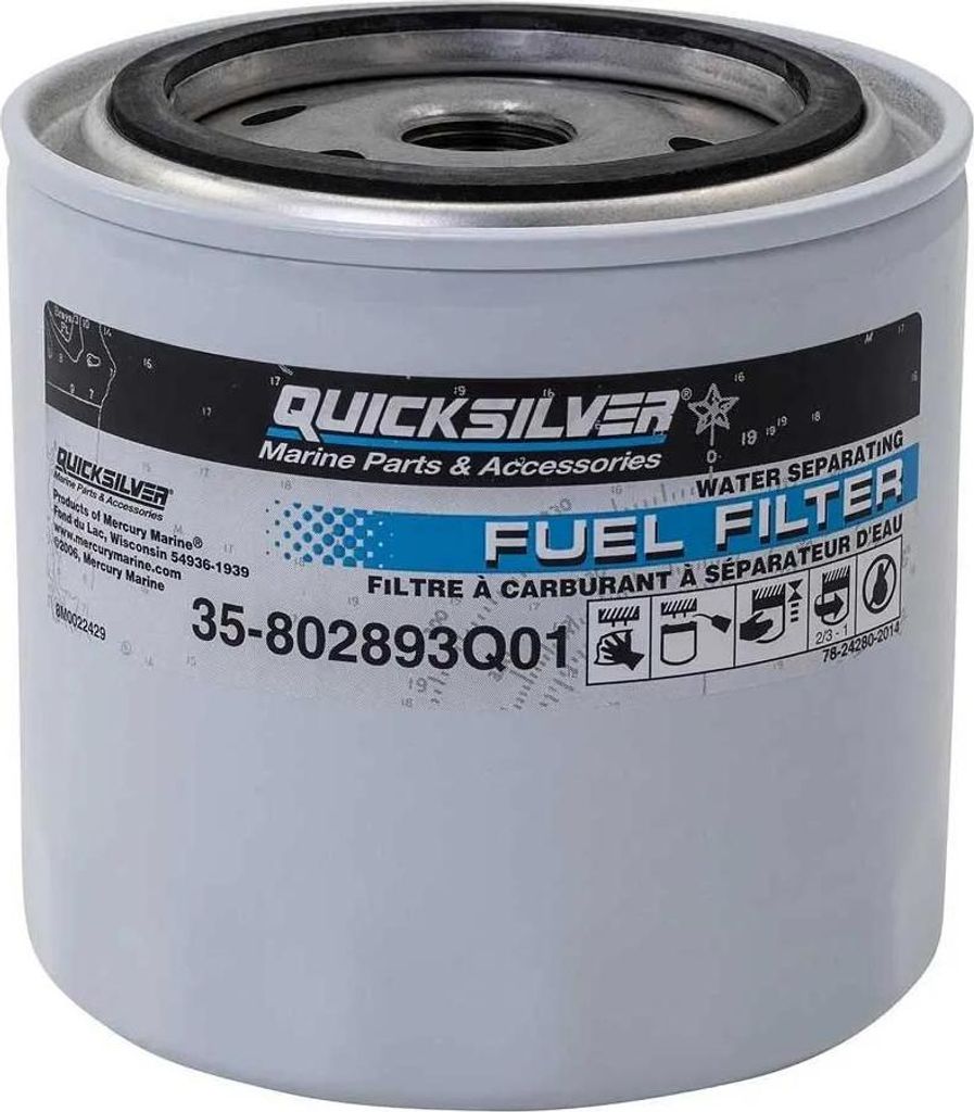 Quicksilver Mercury Mercruiser 802893q01 Filtr paliwa z Zdjęcie produktu 