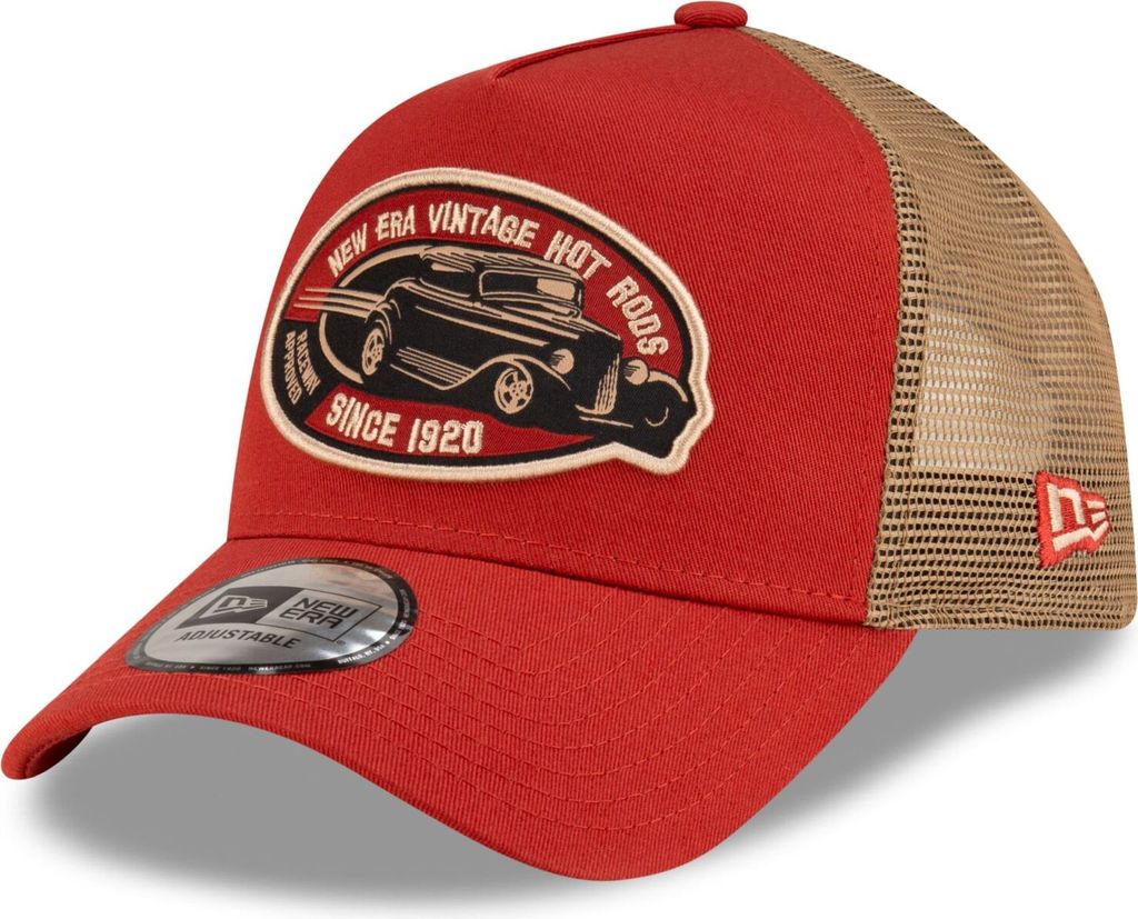 Czapka New Era 9Forty A-Frame Trucker Cap - HOT RODS rot Zdjęcie produktu 