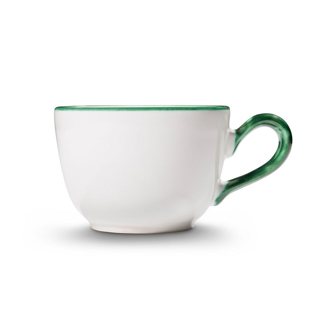 Gmundner Keramik Grüner Rand Kaffeetasse 0,19 ltr.