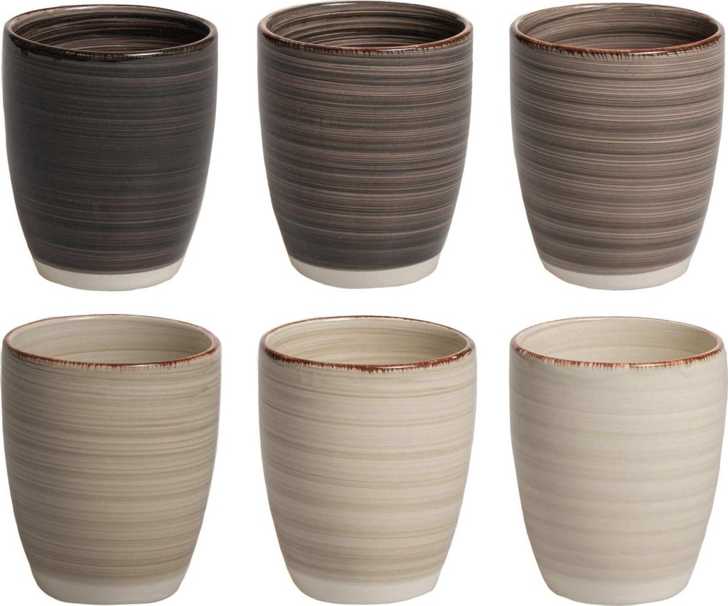 Cookinglife Koffiekopjes - Delice Grijs 180 ml - 6 stuks Productafbeelding 