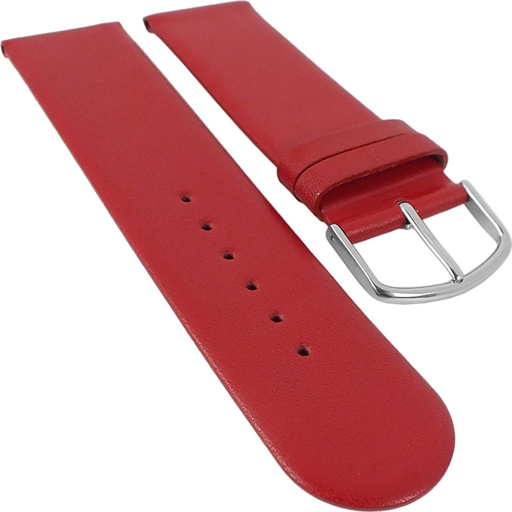 Eulit Uhrenarmband Schafnappa rot Leder ohne Naht Produktbild 