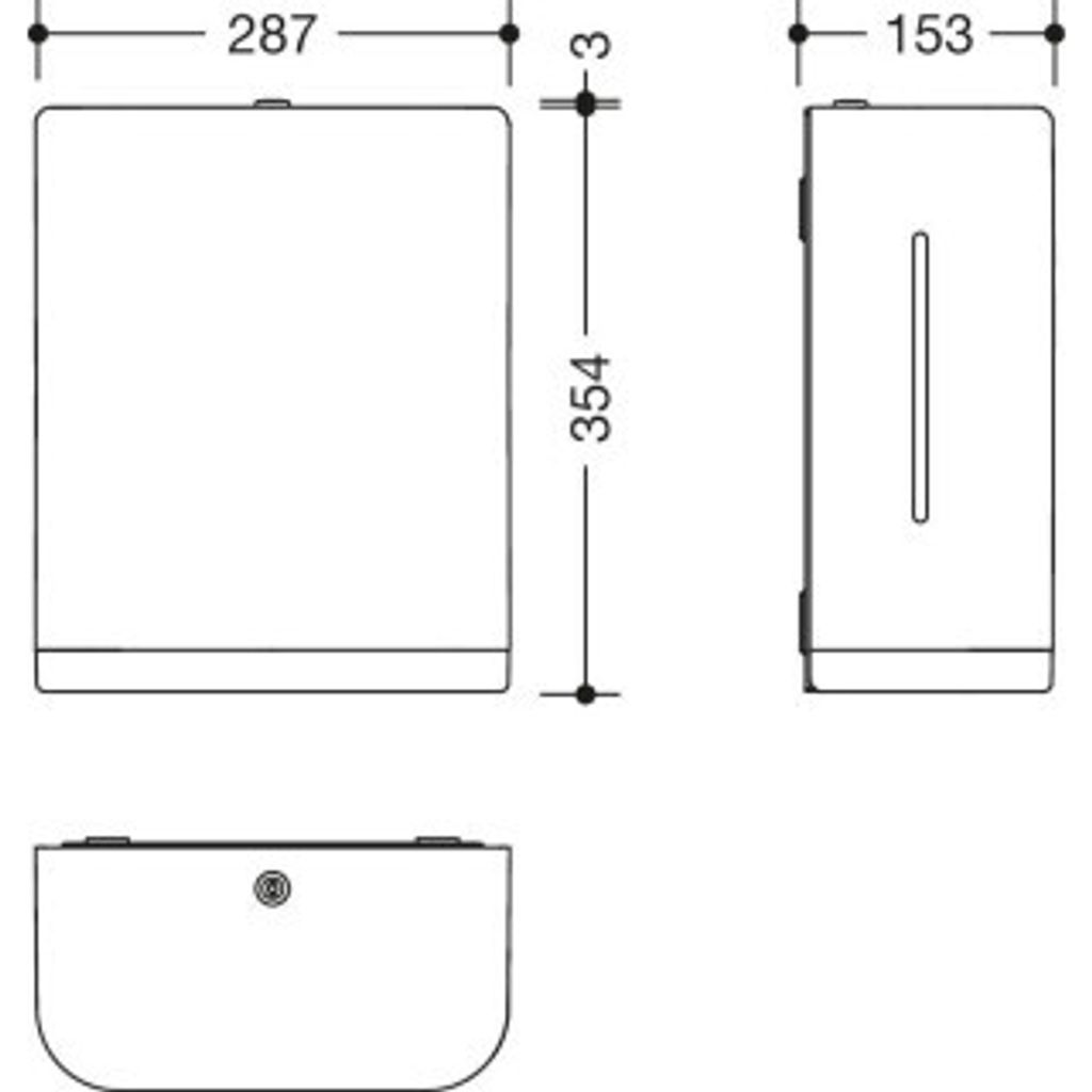 HEWI 477.06B60199 97 Papierhandtuchspender EM