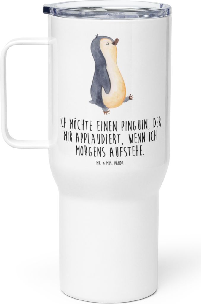 Mr. & Mrs. Panda Thermobecher Pinguin marschieren - Weiß - Produktbild 