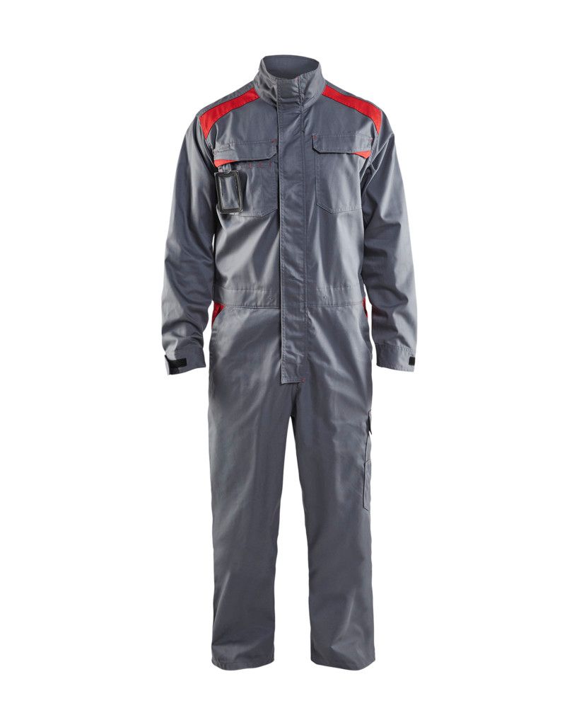Blakläder Overall Industrie 6054 1800 in div. Farben, Farbe:grau/rot, Größe:56