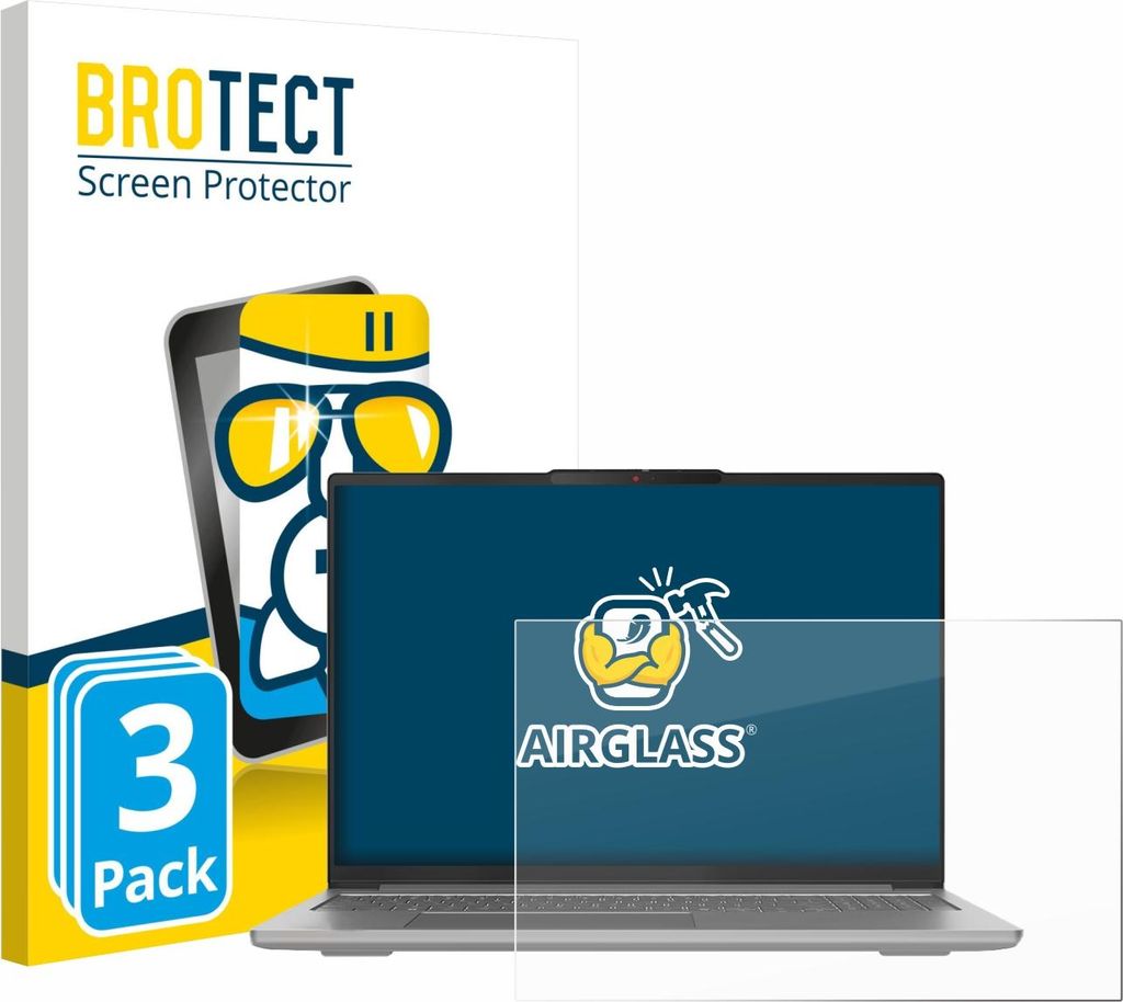 3x BROTECT Schutzglas für Lenovo IdeaPad Pro 5 Gen 10 16" Schutzfolie Panzer Folie Glas Display Schutz klar