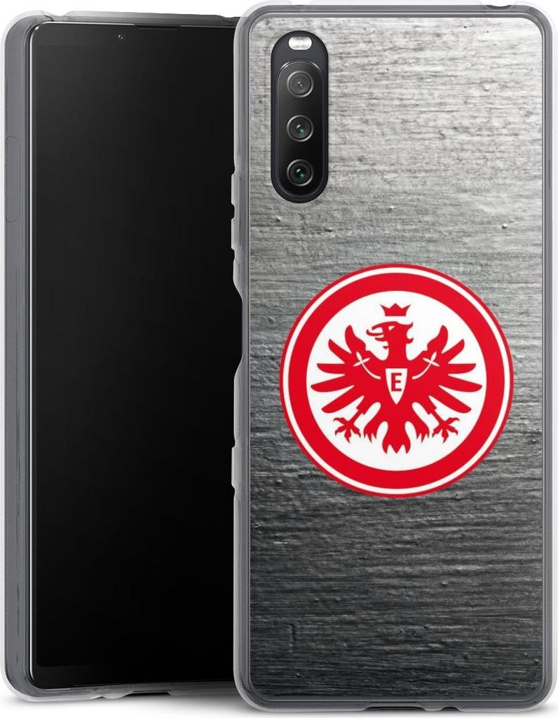 DeinDesign Handyhülle für Sony Xperia 10 III Silikon Hülle Case Smartphone Schutzhülle Eintracht Frankfurt Logo SGE